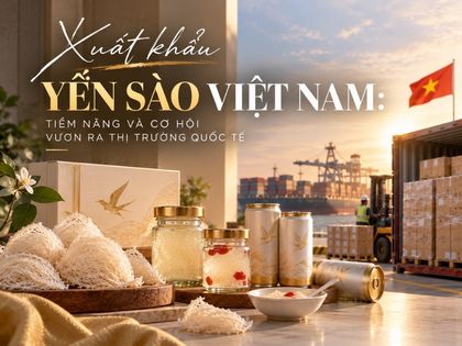Xuất khẩu yến sào Việt Nam: Tiềm năng và cơ hội vươn ra thị trường quốc tế